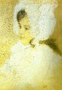 Gustav Klimt portratt av flicka painting